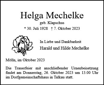 Helga Mechelke
