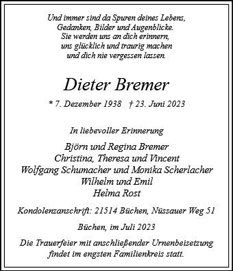 Dieter Bremer