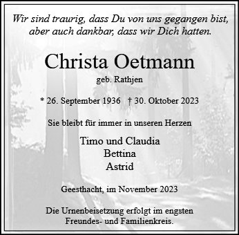 Christa Oetmann