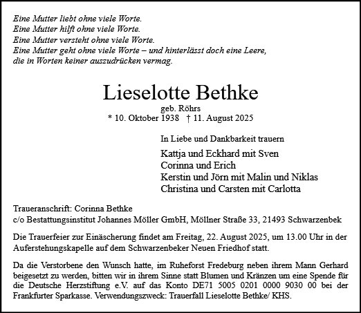 Lieselotte Bethke
