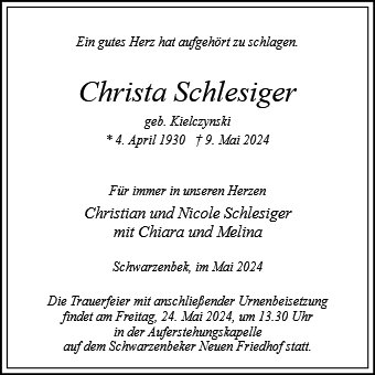 Christa Schlesiger