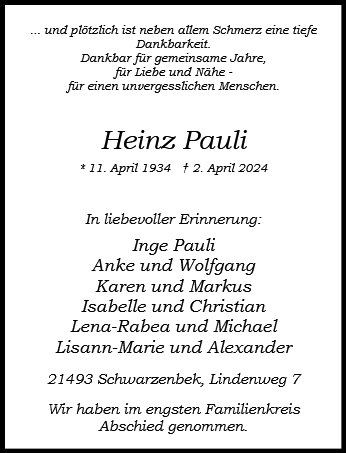 Heinz Pauli