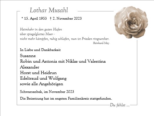 Lothar Musahl