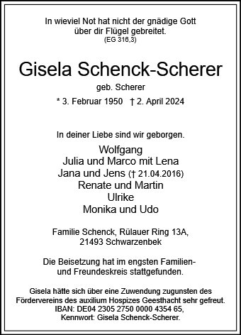Gisela Schenck-Scherer