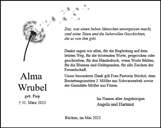 Alma Wrubel