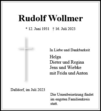 Rudolf Wollmer