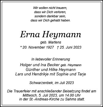 Erna Heymann