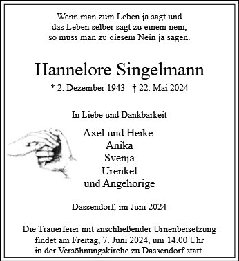 Hannelore Singelmann