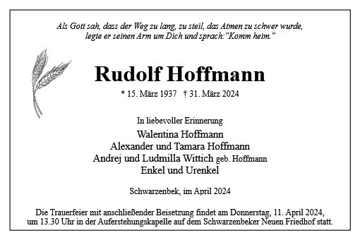 Rudolf Hoffmann