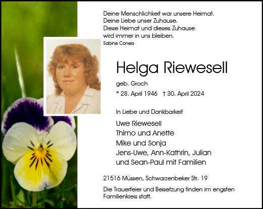 Helga Riewesell