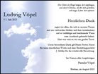 Traueranzeige von Vöpel, Ludwig