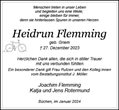 Traueranzeige von Flemming, Heidrun