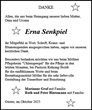 Traueranzeige von Senkpiel, Erna
