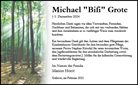 Traueranzeige von Grote, Michael
