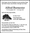 Traueranzeige von Burmester, Alfred