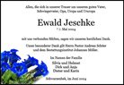 Traueranzeige von Jeschke, Ewald