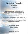 Traueranzeige von Nieddu, Gudrun