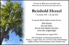 Traueranzeige von Herzel, Reinhold