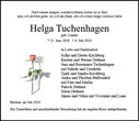 Traueranzeige von Tuchenhagen, Helga