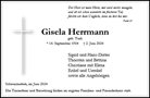 Traueranzeige von Herrmann, Gisela