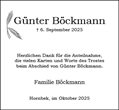 Traueranzeige von Böckmann, Günter