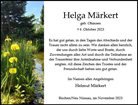 Traueranzeige von Märkert, Helga