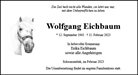Traueranzeige von Eichbaum, Wolfgang