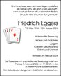 Traueranzeige von Eggers, Friedrich