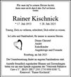 Traueranzeige von Kischnick, Rainer