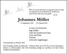 Traueranzeige von Möller, Johannes
