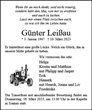 Traueranzeige von Leißau, Günter
