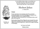 Traueranzeige von Johns, Herbert