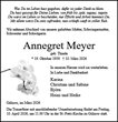 Traueranzeige von Meyer, Annegret