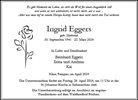Traueranzeige von Eggers, Ingrid