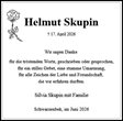 Traueranzeige von Skupin, Helmut
