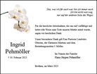 Traueranzeige von Pehmöller, Ingrid