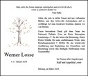 Traueranzeige von Losse, Werner