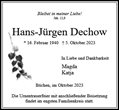 Traueranzeige von Dechow, Hans-Jürgen