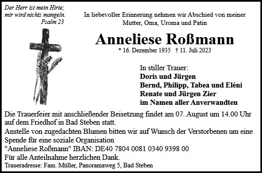 Anneliese Roßmann