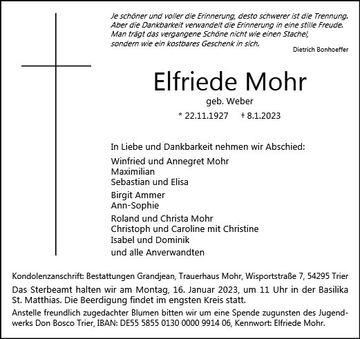 Elfriede Mohr