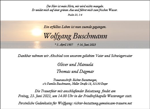 Wolfgang Buschmann