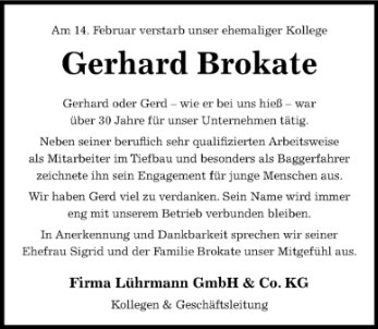 Gerhard Brokate