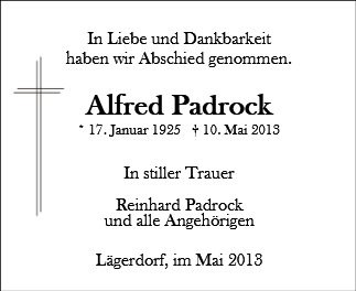 Alfred Hans Albert Padrock