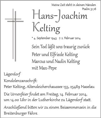 Hans Joachim Kelting
