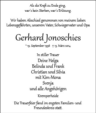 Gerhard Jonoschies