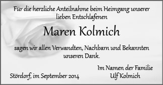 Maren Kolmich