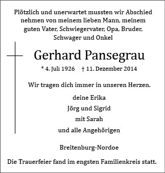 Gerhard Pansegrau