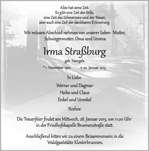 Irma Straßburg
