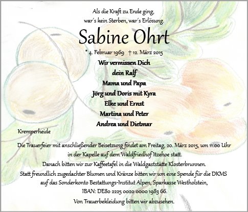 Sabine Ohrt