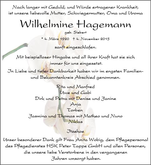 Wilhelmine Hagemann